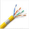 Câble de l'isolation SFTP Cat6a de PVC de HDPE de conducteur d'Al Foil 0.58mm, câble de l'Ethernet Cat6a